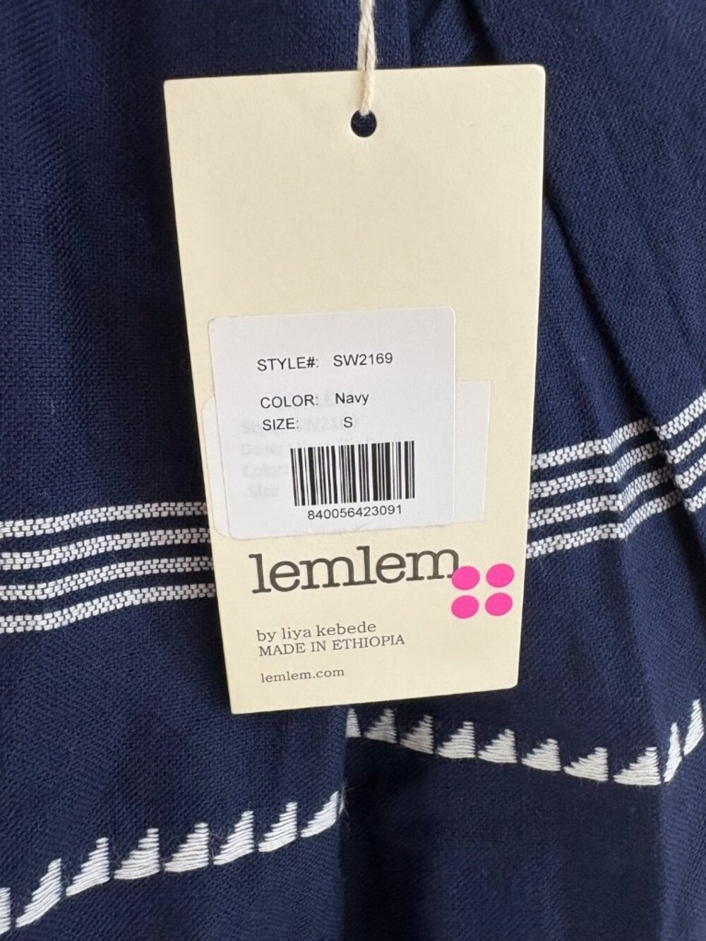 LEMLEM Nia Sz S Nunu Navy Midi Slip Dress NWT - Picture 11 of 15